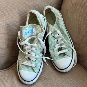 Converse Pastel Plaid Sneakers